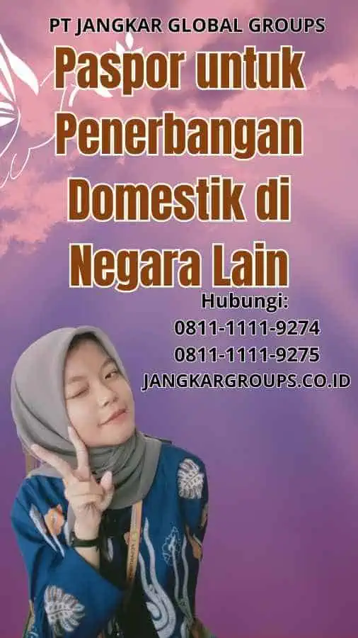 Paspor untuk Penerbangan Domestik di Negara Lain