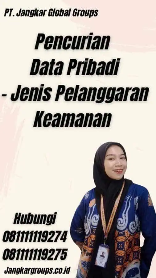 Pencurian Data Pribadi - Jenis Pelanggaran Keamanan