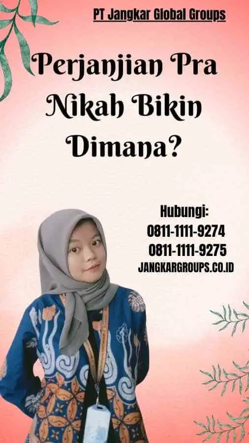 Perjanjian Pra Nikah Bikin Dimana