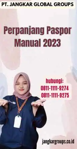 Perpanjang Paspor Manual 2023