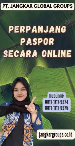 Perpanjang Paspor Secara Online