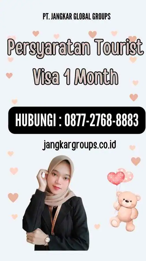 Persyaratan Tourist Visa 1 Month