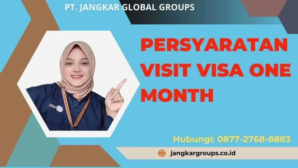 Persyaratan Visit Visa One Month