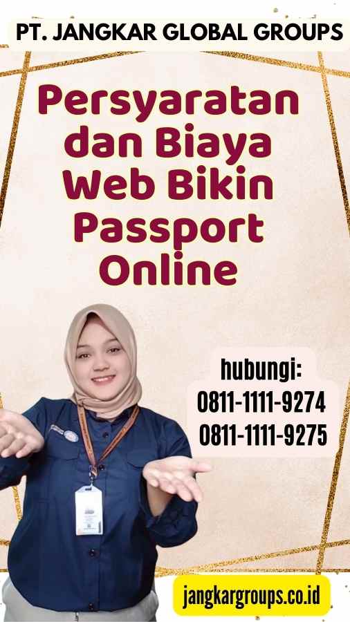 Persyaratan dan Biaya Web Bikin Passport Online