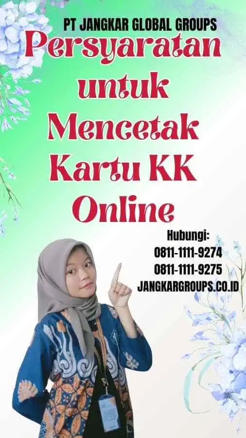 Persyaratan untuk Mencetak Kartu KK Online