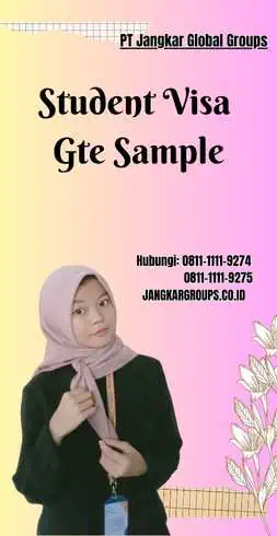 Student Visa Gte Sample