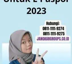 Surat Rekomendasi Untuk E Paspor 2023