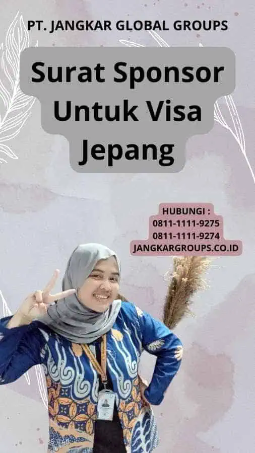 Surat Sponsor Untuk Visa Jepang