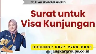 Surat untuk Visa Kunjungan