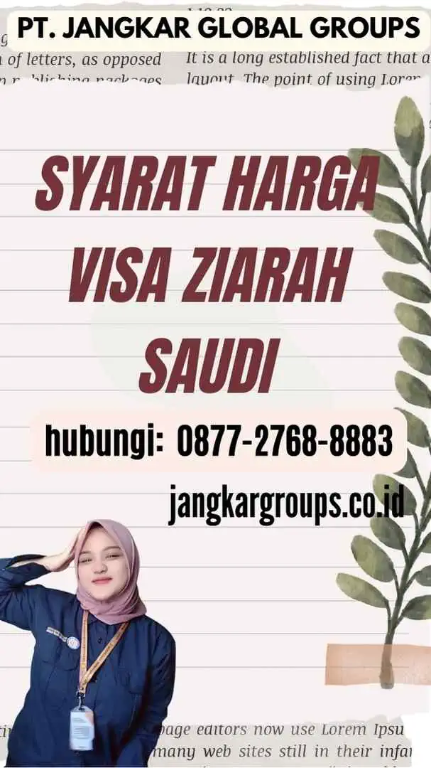 Syarat Harga Visa Ziarah Saudi