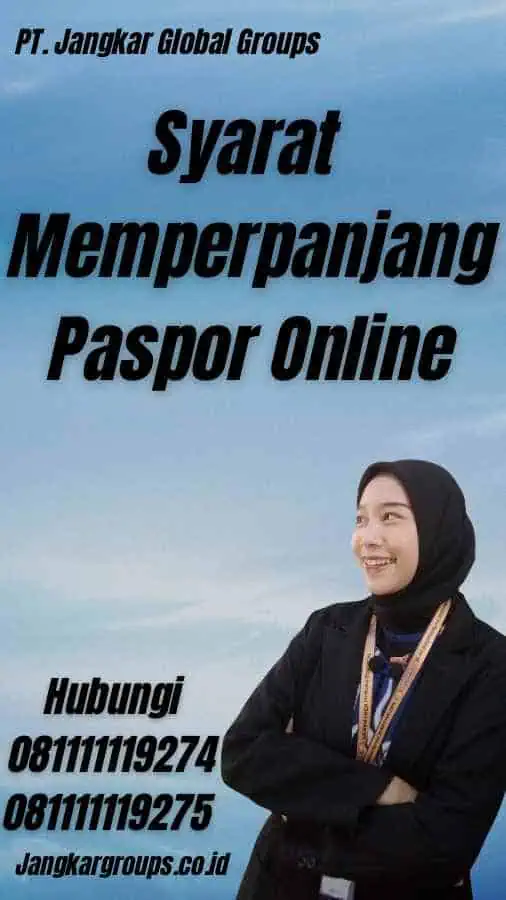 Syarat Memperpanjang Paspor Online