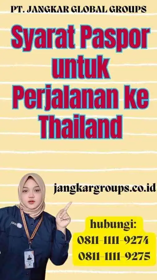 Syarat Paspor untuk Perjalanan ke Thailand