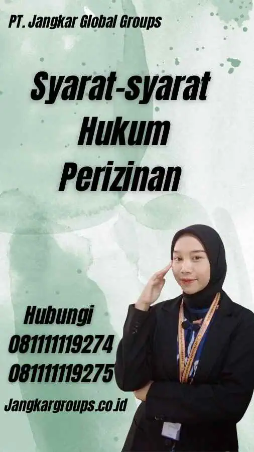 Syarat-syarat Hukum Perizinan