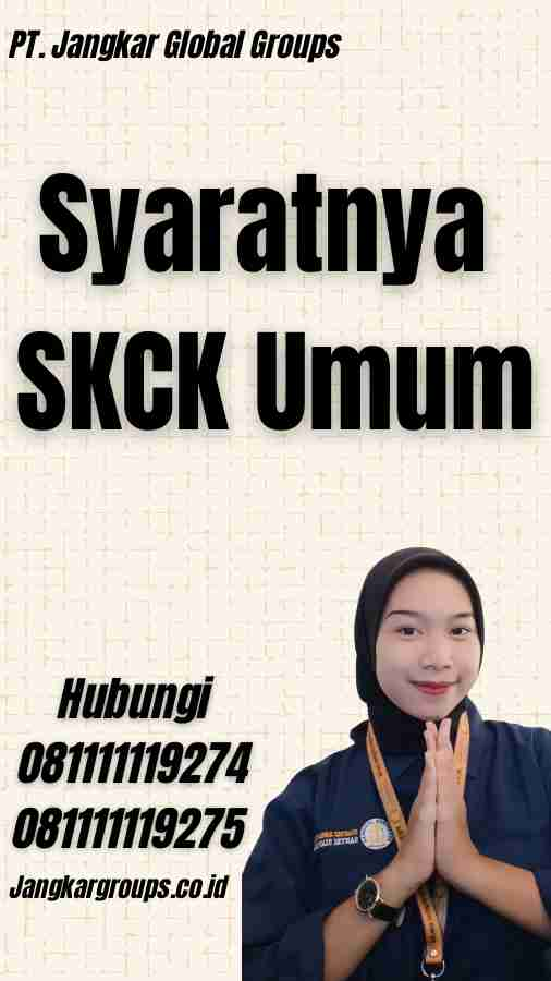 Syaratnya SKCK Umum