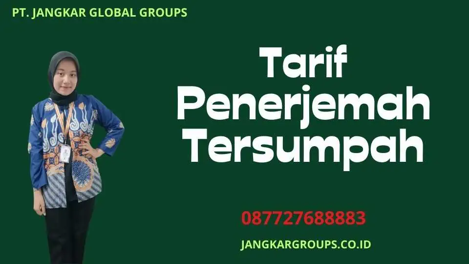 Tarif Penerjemah Tersumpah