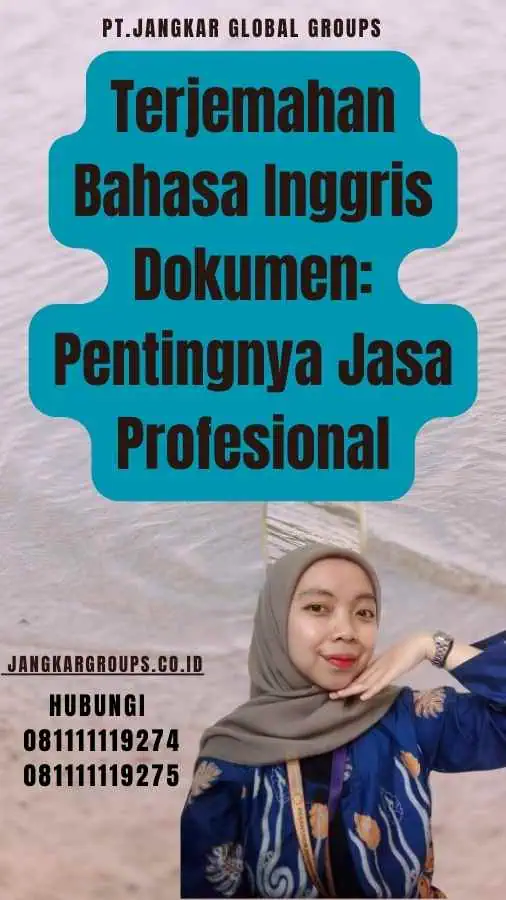 Terjemahan Bahasa Inggris Dokumen Pentingnya Jasa Profesional