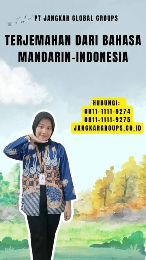 Terjemahan Dari Bahasa Mandarin-Indonesia