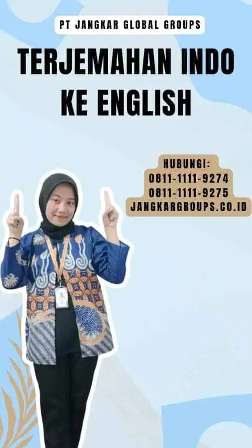 Terjemahan Indo ke English