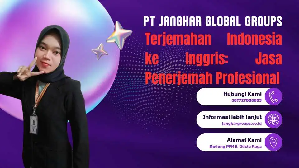 Terjemahan Indonesia ke Inggris Jasa Penerjemah Profesional