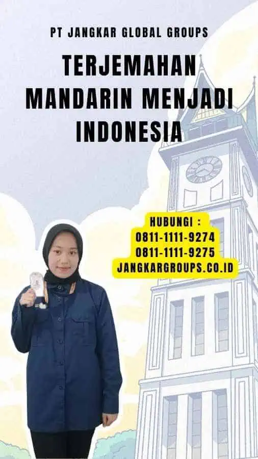 Terjemahan Mandarin Menjadi Indonesia