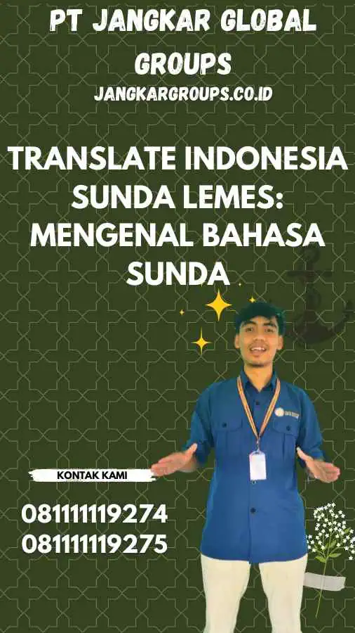 Translate Indonesia Sunda Lemes Mengenal Bahasa Sunda