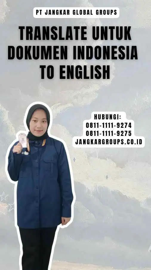 Translate untuk Dokumen Indonesia To English