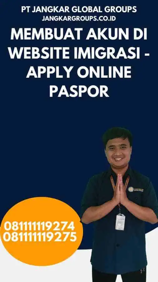 2. Membuat Akun di Website Imigrasi - Apply Online Paspor