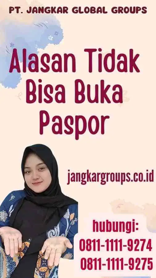 Alasan Tidak Bisa Buka Paspor