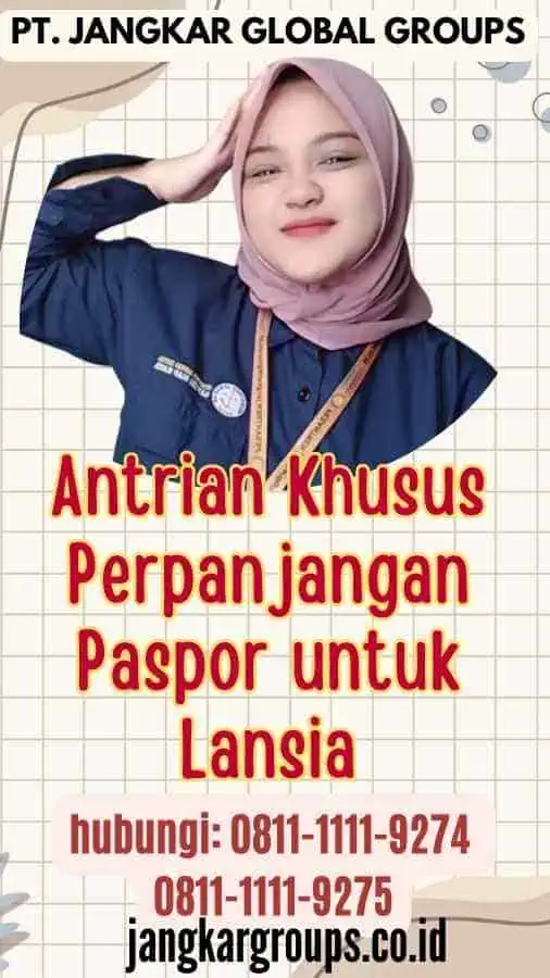 Antrian Khusus Perpanjangan Paspor untuk Lansia