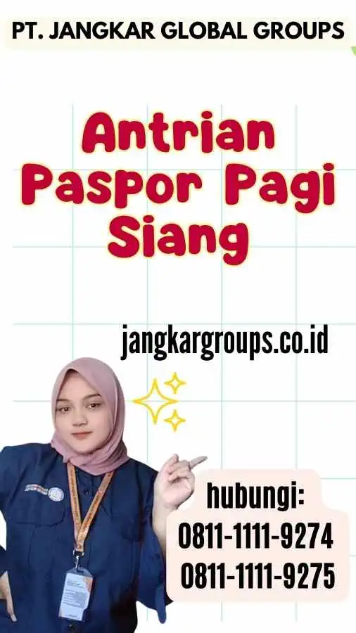 Antrian Paspor Pagi Siang