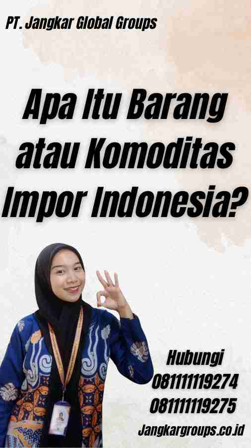 Apa Itu Barang atau Komoditas Impor Indonesia?