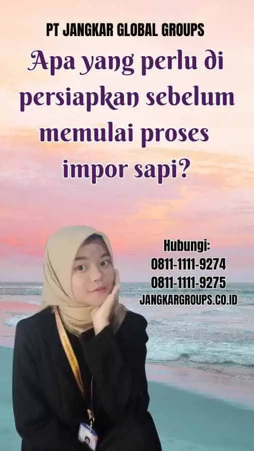 Apa yang perlu di persiapkan sebelum memulai proses impor sapi