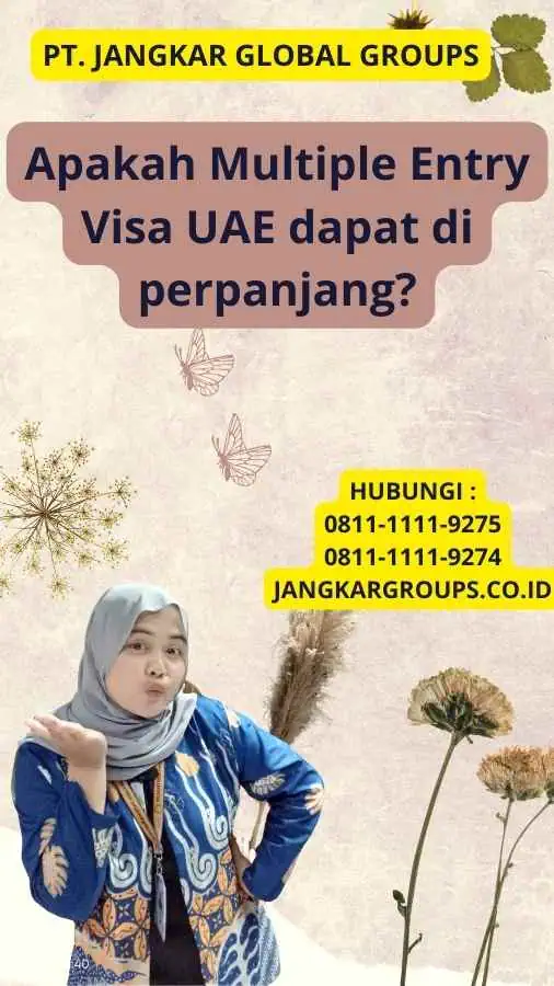 Apakah Multiple Entry Visa UAE dapat di perpanjang?