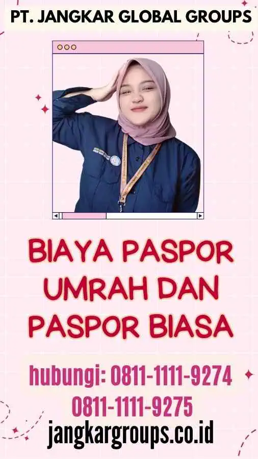 Biaya Paspor Umrah dan Paspor Biasa