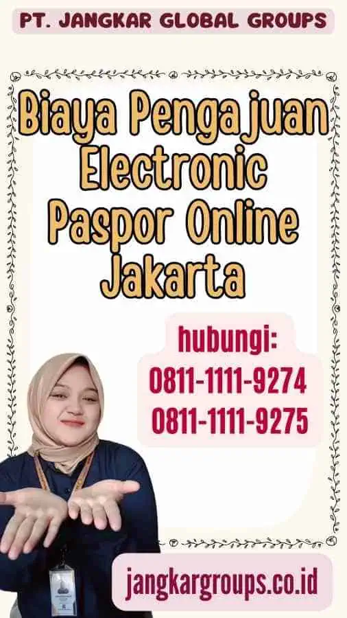 Biaya Pengajuan Electronic Paspor Online Jakarta