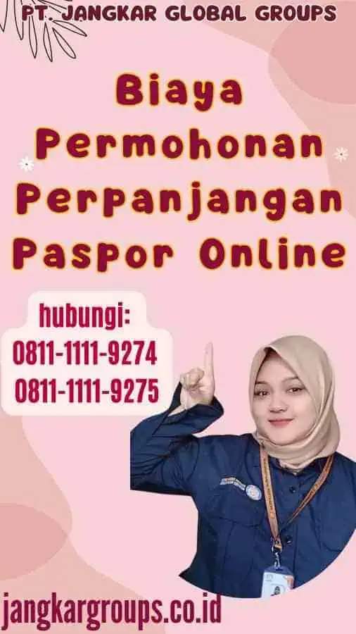 Biaya Permohonan Perpanjangan Paspor Online