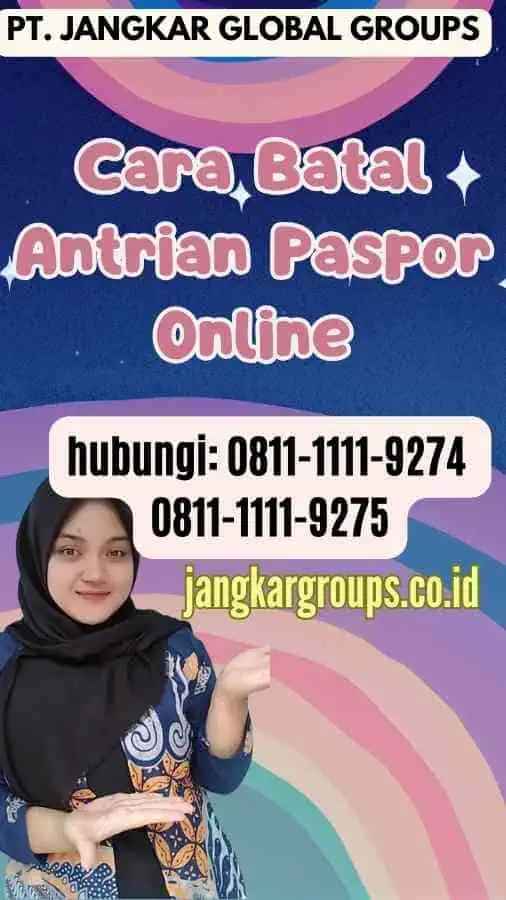 Cara Batal Antrian Paspor Online