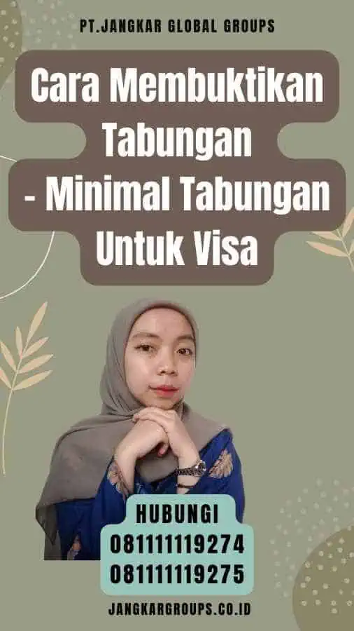 Cara Membuktikan Tabungan - Minimal Tabungan Untuk Visa