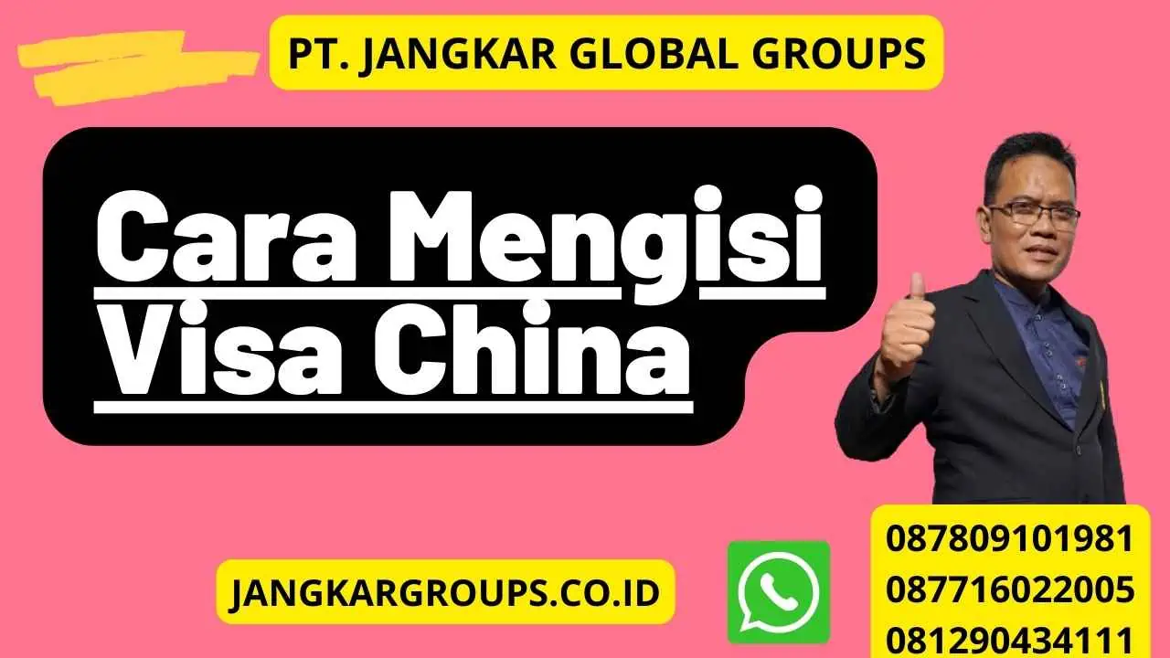 Cara Mengisi Visa China