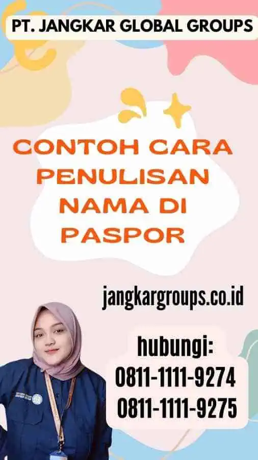 Contoh Cara Penulisan Nama Di Paspor