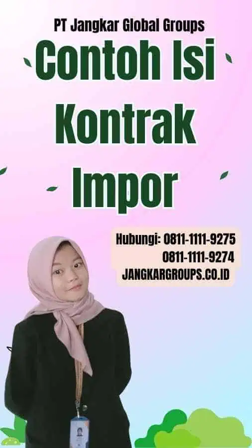 Contoh Isi Kontrak Impor 