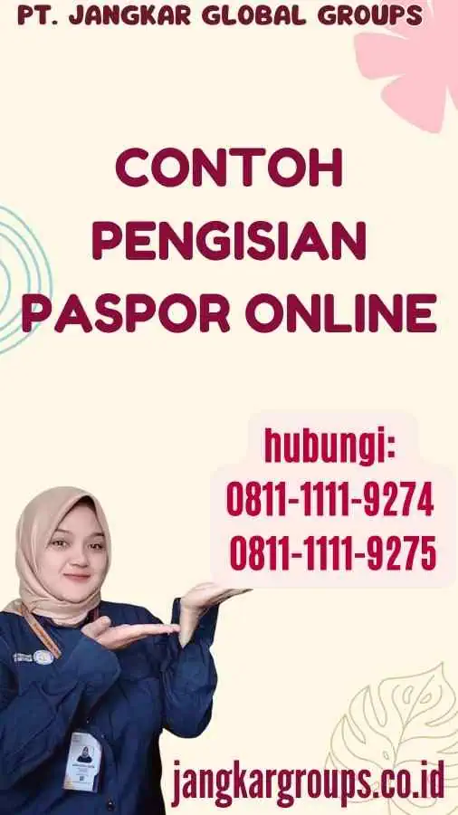 Contoh Pengisian Paspor Online