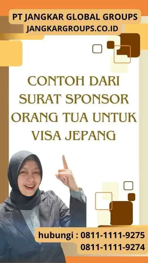 Contoh dari Surat Sponsor Orang Tua Untuk Visa Jepang Contoh dari Surat Sponsor