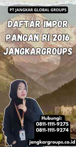 Daftar Impor Pangan Ri 2016 Jangkargroups