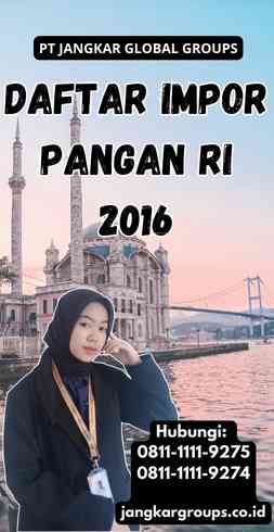 Daftar Impor Pangan Ri 2016