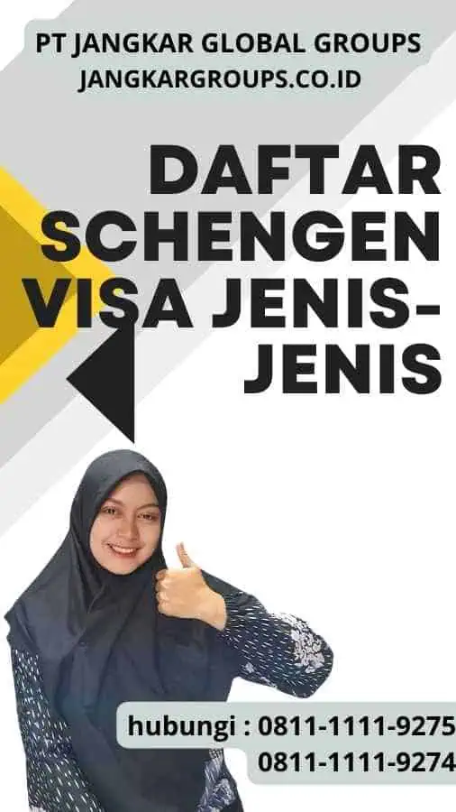 Daftar Schengen Visa Jenis-jenis