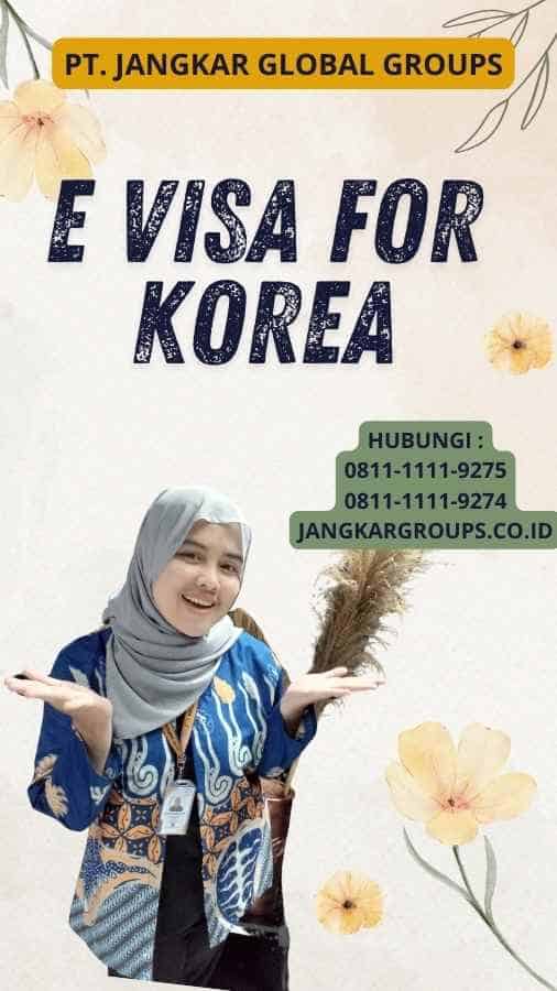 E Visa For Korea