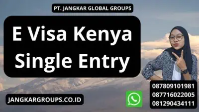 E Visa Kenya Single Entry