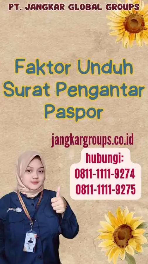 Faktor Unduh Surat Pengantar Paspor