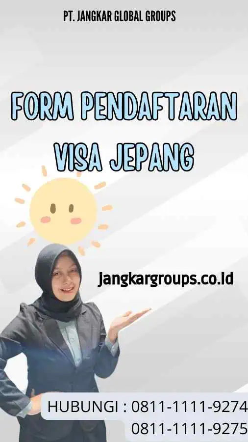 Form Pendaftaran Visa Jepang